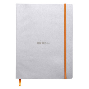 Rhodia Softcover Notebook - Large - Silver - Dotted